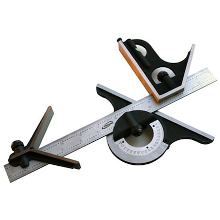 Igaging 12"/300mm 4 Piece Precision Combination Square Set - 34-212-4EM 34-212-4EM